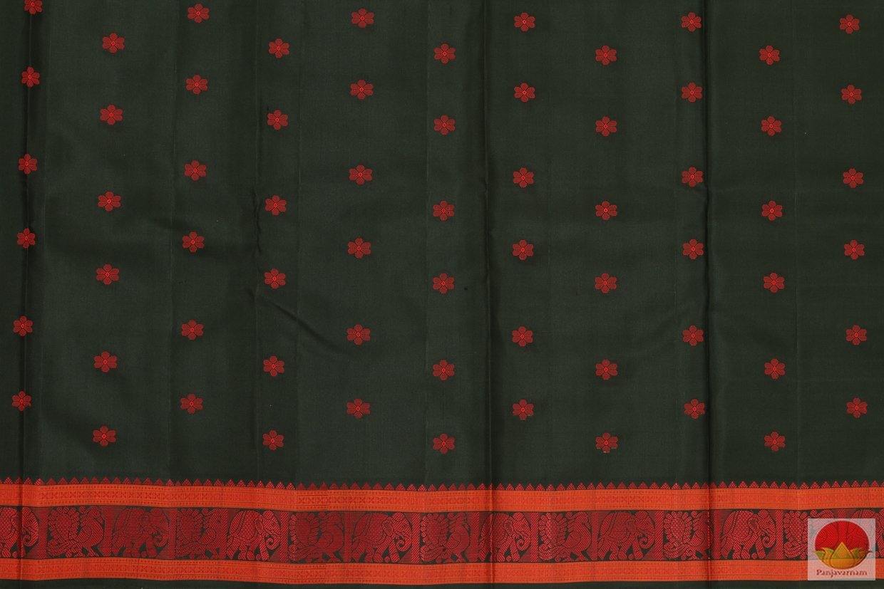 Kanchipuram Silk Saree - Handwoven Pure Silk - No Zari - PV NZ 134 Archives - Silk Sari - Panjavarnam