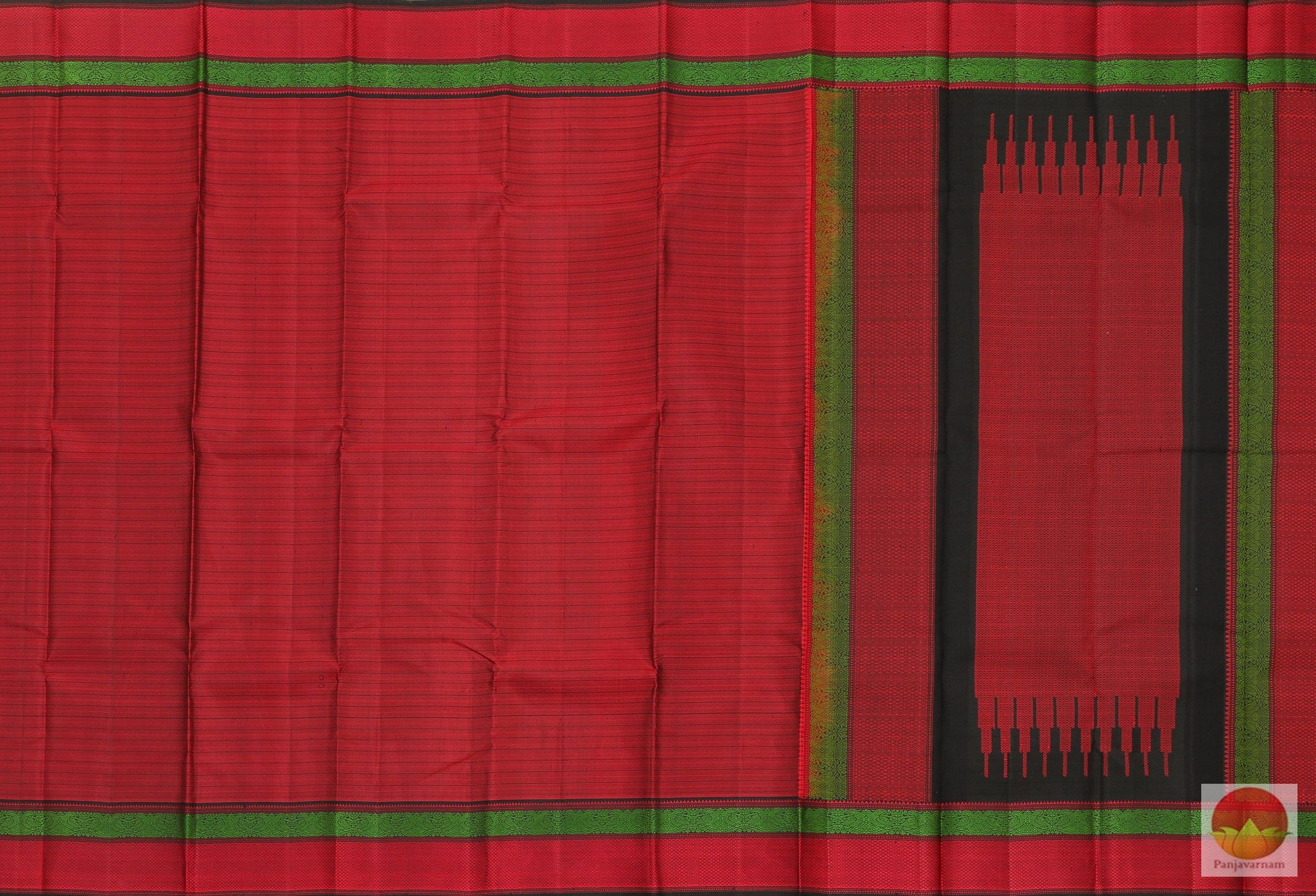 Kanchipuram Silk Saree - Handwoven Pure Silk - No Zari - PV NZ 4672 02 Archives - Silk Sari - Panjavarnam