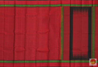 Kanchipuram Silk Saree - Handwoven Pure Silk - No Zari - PV NZ 4672 02 Archives - Silk Sari - Panjavarnam