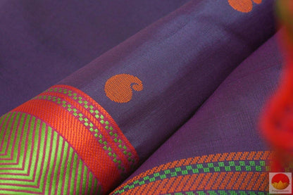 Kanchipuram Silk Saree - Handwoven Pure Silk - No Zari - PV RM 748 - Archives - Silk Sari - Panjavarnam