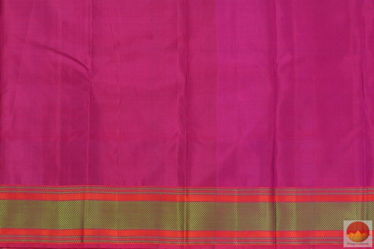 Kanchipuram Silk Saree - Handwoven Pure Silk - No Zari - PV RM 748 - Archives - Silk Sari - Panjavarnam