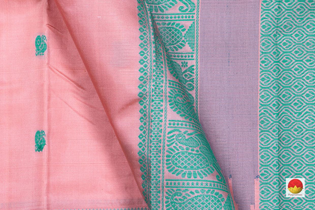 Kanchipuram Silk Saree - Handwoven Pure Silk - No Zari - PV RM NZ 1085 - Silk Sari - Panjavarnam