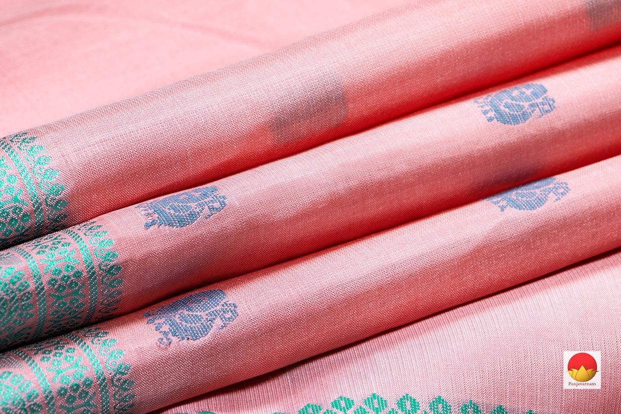 Kanchipuram Silk Saree - Handwoven Pure Silk - No Zari - PV RM NZ 1085 - Silk Sari - Panjavarnam