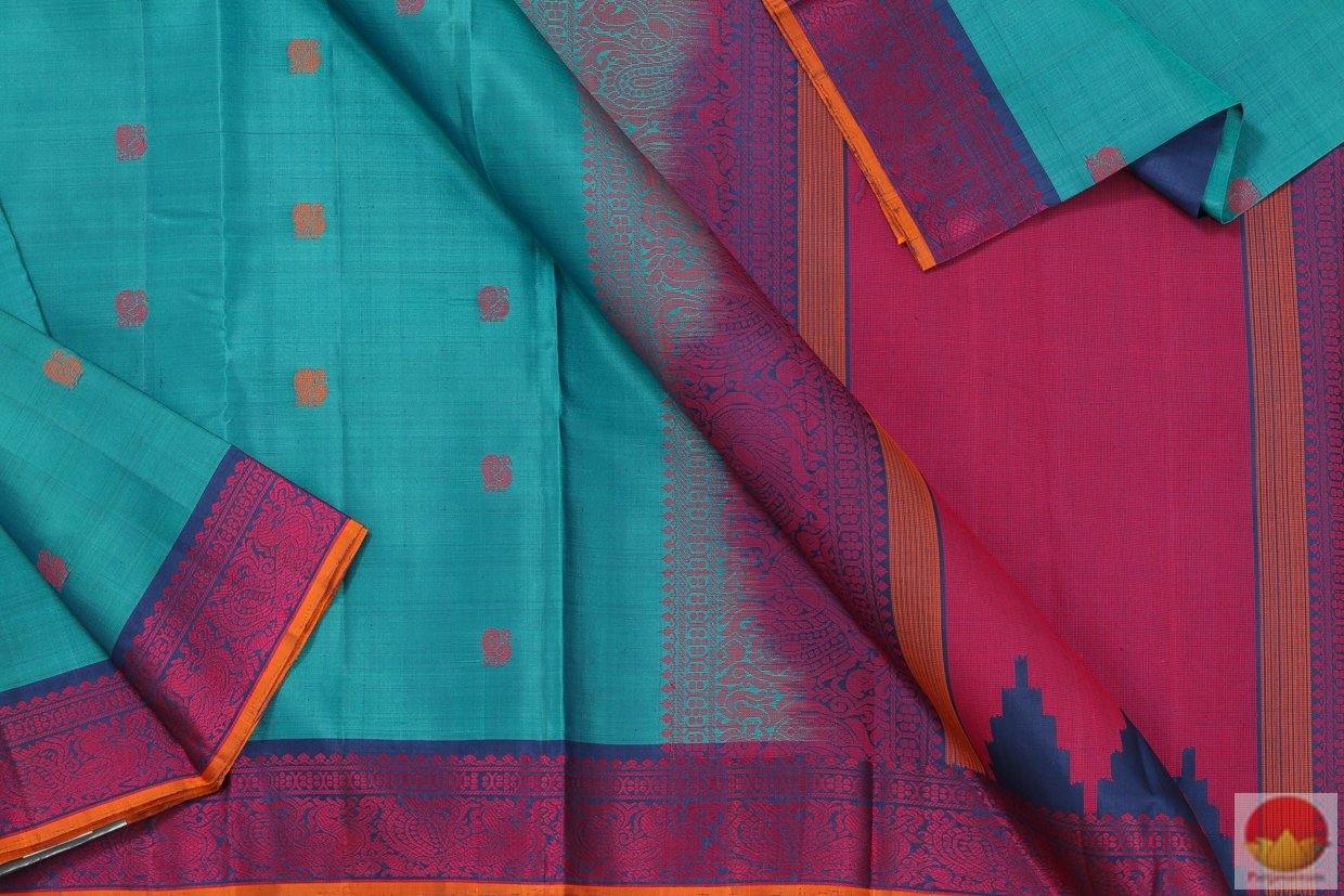 Kanchipuram Silk Saree - Handwoven Pure Silk - No Zari - PV RM NZ 149 Archives - Silk Sari - Panjavarnam