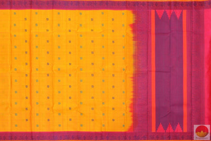 Kanchipuram Silk Saree - Handwoven Pure Silk - No Zari - PV RM NZ 150 Archives - Silk Sari - Panjavarnam