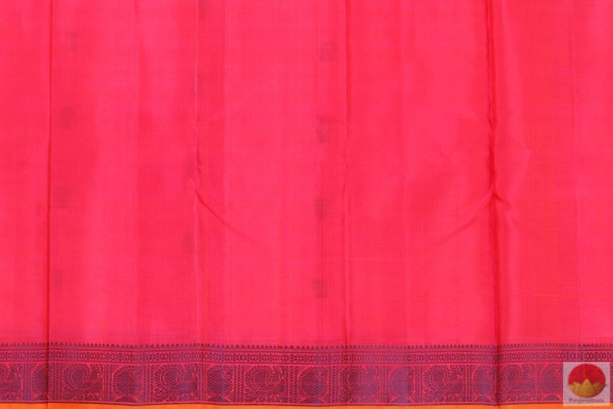 Kanchipuram Silk Saree - Handwoven Pure Silk - No Zari - PV RM NZ 150 Archives - Silk Sari - Panjavarnam