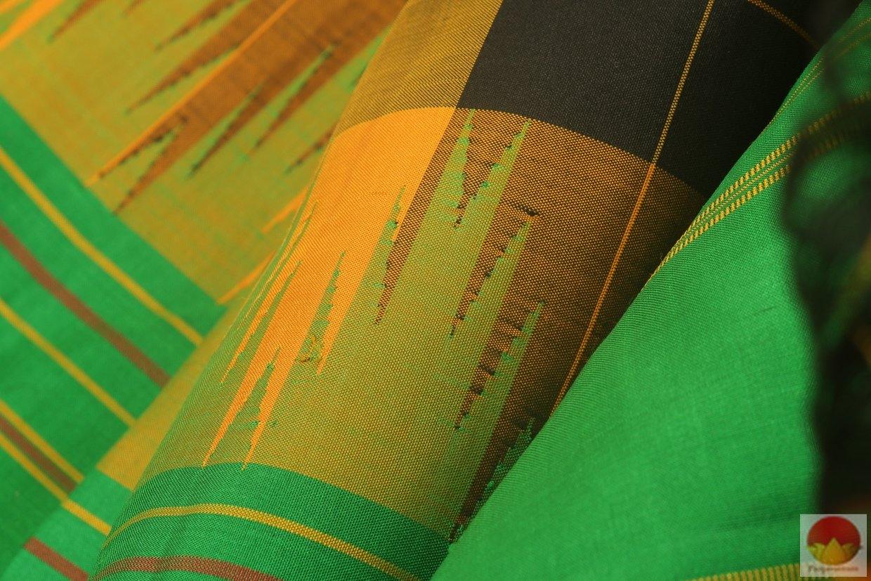 Kanchipuram Silk Saree - Handwoven Pure Silk - No Zari - PV RM NZ 151 - Silk Sari - Panjavarnam