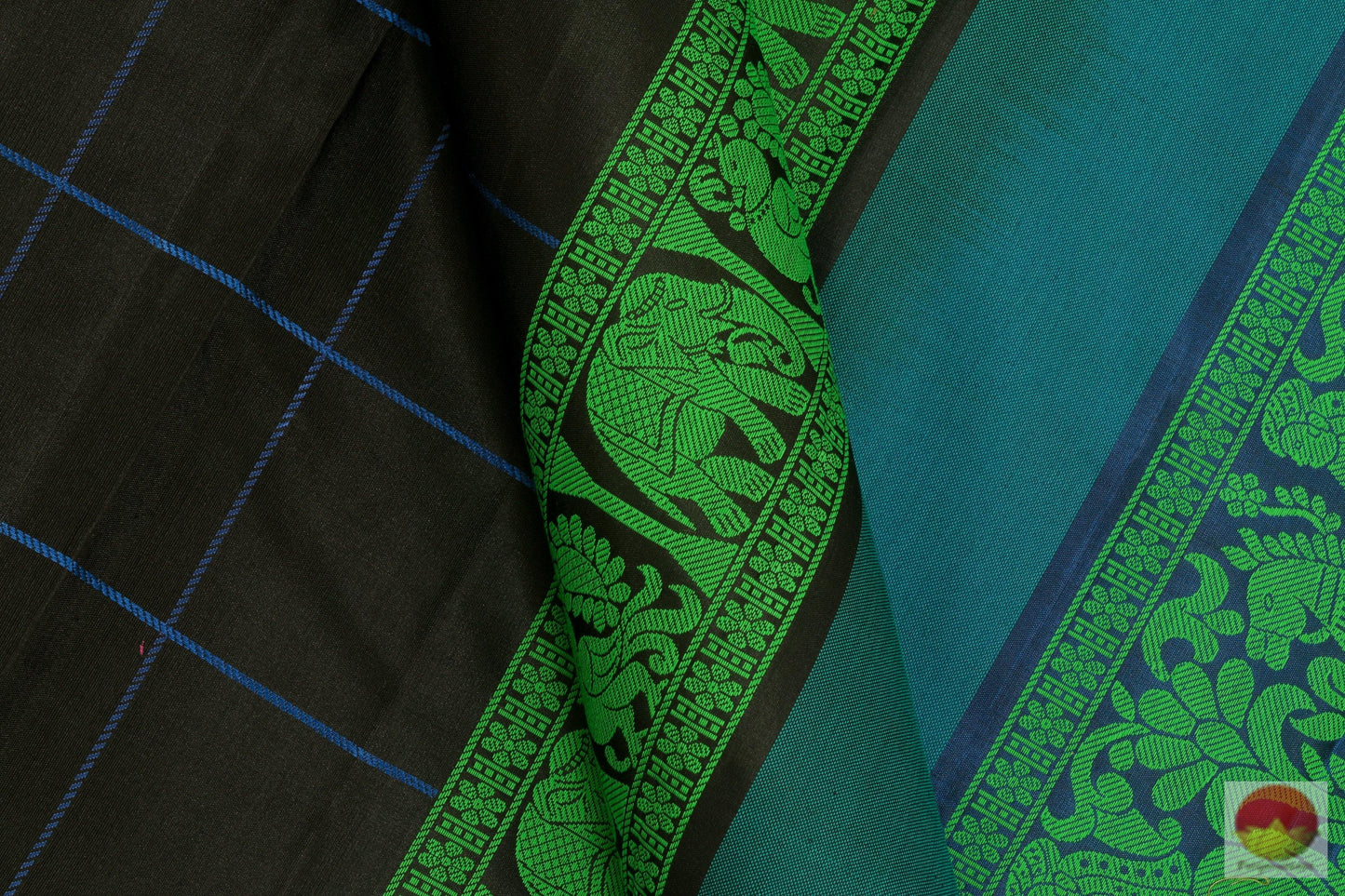 Kanchipuram Silk Saree - Handwoven Pure Silk - No Zari - PV RM NZ 155 Archives - Silk Sari - Panjavarnam