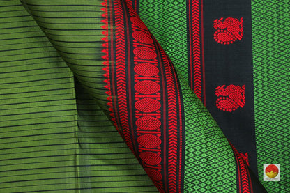 Kanchipuram Silk Saree - Handwoven Pure Silk - No Zari - PV RM NZ 303 - Silk Sari - Panjavarnam