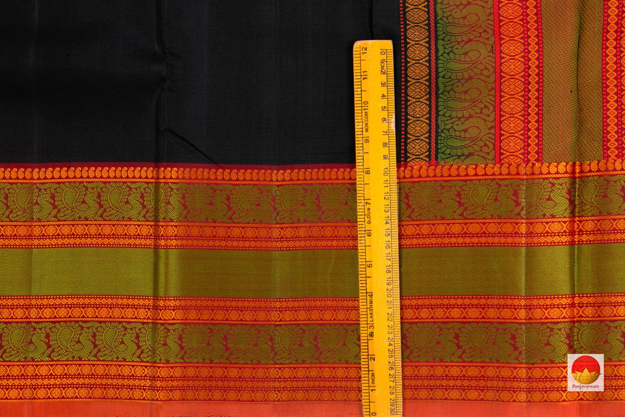 Kanchipuram Silk Saree - Handwoven Pure Silk - No Zari - PV RM NZ 312 - Silk Sari - Panjavarnam