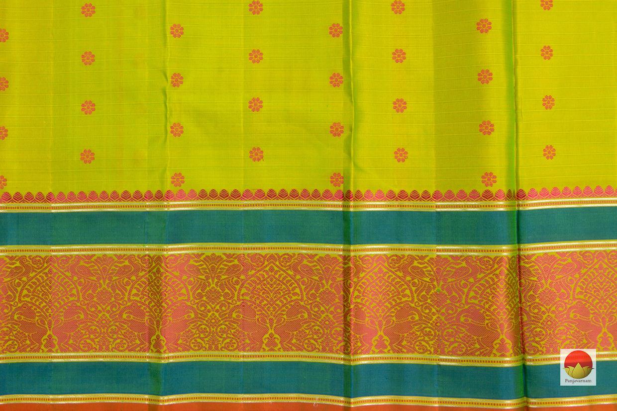 Kanchipuram Silk Saree - Handwoven Pure Silk - No Zari - PV RM NZ 314 - Archives - Silk Sari - Panjavarnam