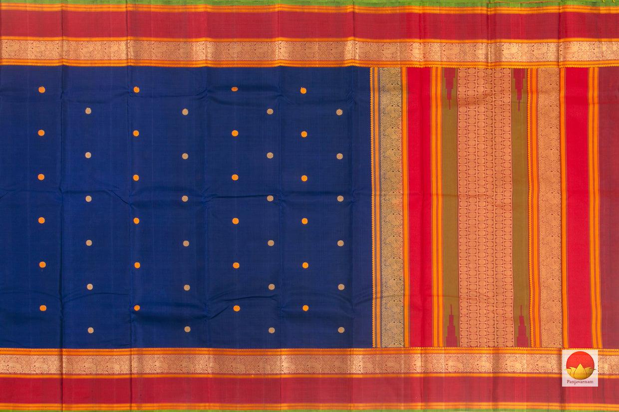Kanchipuram Silk Saree - Handwoven Pure Silk - No Zari - PV RM NZ 351 - Silk Sari - Panjavarnam