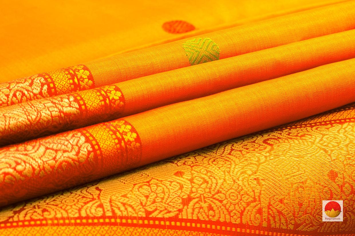 Kanchipuram Silk Saree - Handwoven Pure Silk - No Zari - PV RM NZ 354 - Silk Sari - Panjavarnam