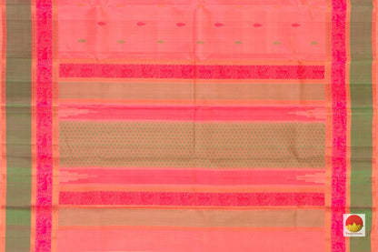 Kanchipuram Silk Saree - Handwoven Pure Silk - No Zari - PV RM NZ 358 - Silk Sari - Panjavarnam