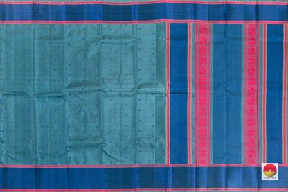 Kanchipuram Silk Saree - Handwoven Pure Silk - No Zari - PV RM NZ 360 - Silk Sari - Panjavarnam