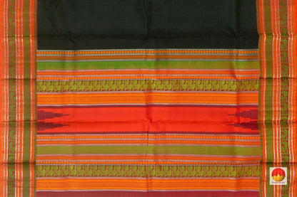Kanchipuram Silk Saree - Handwoven Pure Silk - No Zari - PV RM NZ 363 - Silk Sari - Panjavarnam