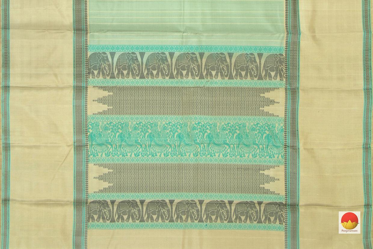 Kanchipuram Silk Saree - Handwoven Pure Silk - No Zari - PV RM NZ 366 - Saris & Lehengas - Panjavarnam