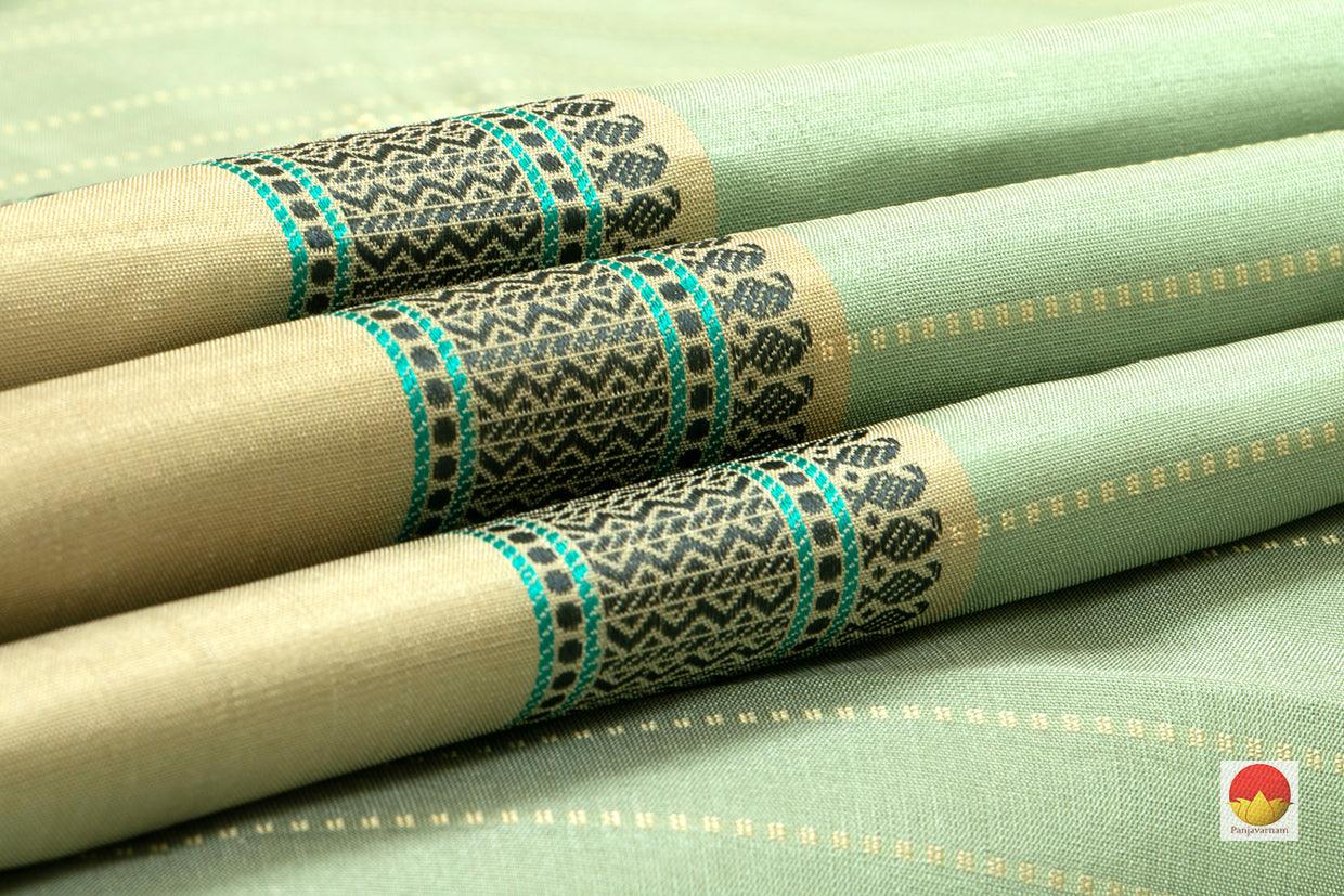 Kanchipuram Silk Saree - Handwoven Pure Silk - No Zari - PV RM NZ 366 - Saris & Lehengas - Panjavarnam