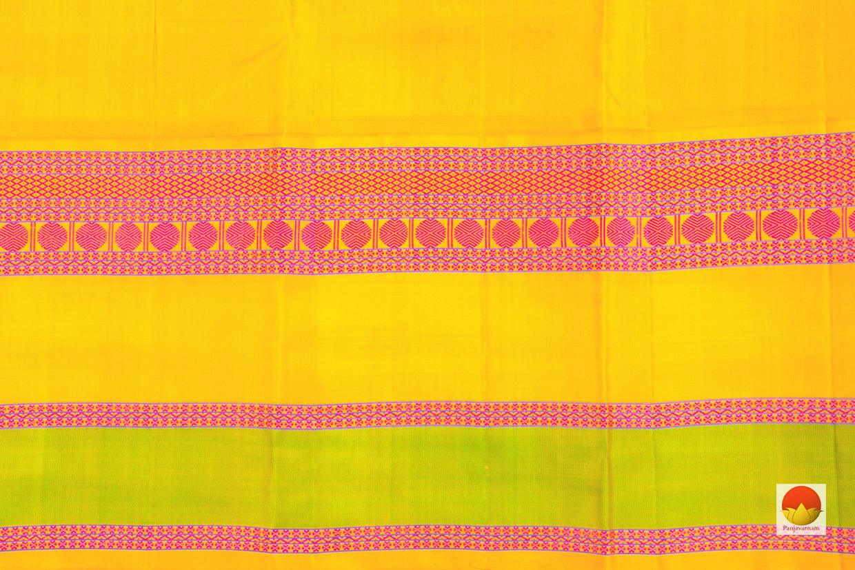 Kanchipuram Silk Saree - Handwoven Pure Silk - No Zari - PV RM NZ 376 - Silk Sari - Panjavarnam
