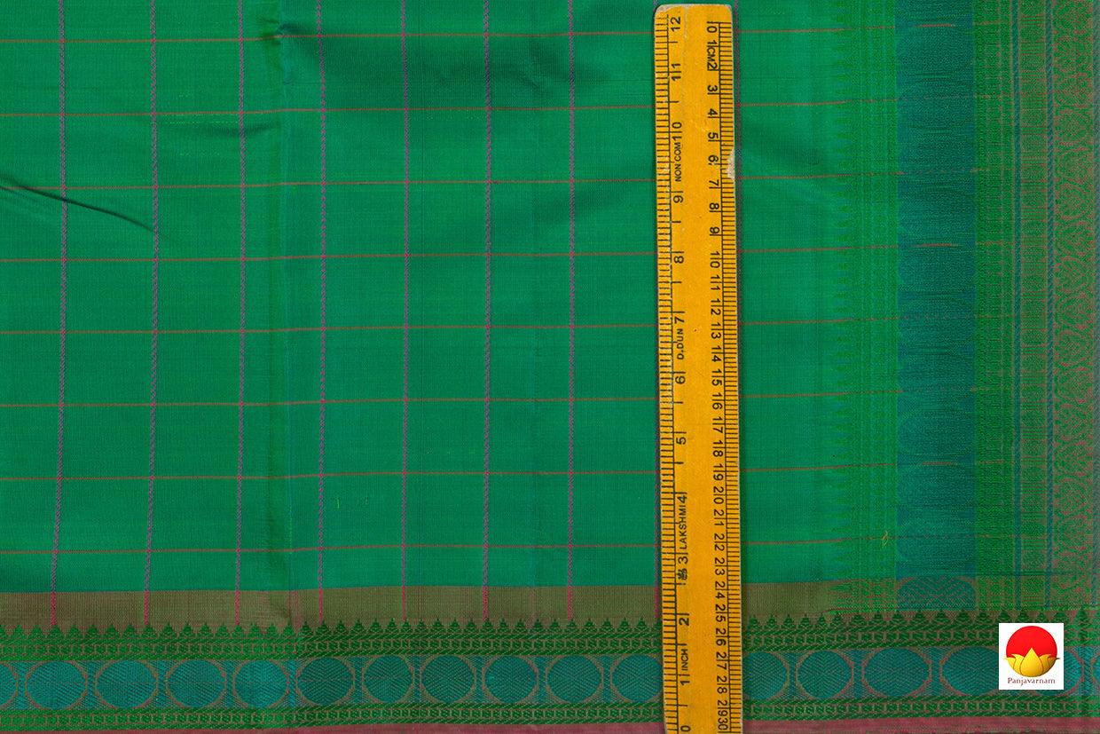 Kanchipuram Silk Saree - Handwoven Pure Silk - No Zari - PV RM NZ 385 - Silk Cotton - Panjavarnam