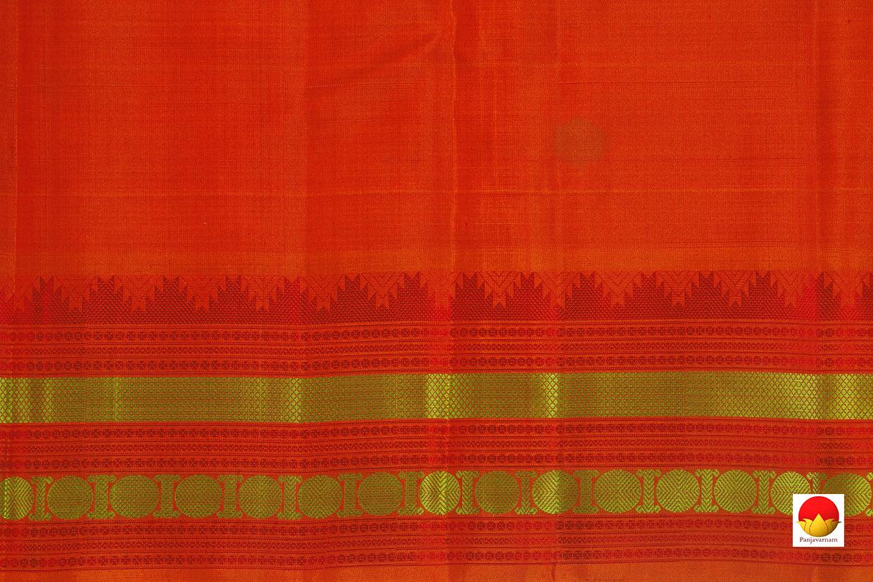 Kanchipuram Silk Saree - Handwoven Pure Silk - No Zari - PV RM NZ 389 - Silk Sari - Panjavarnam
