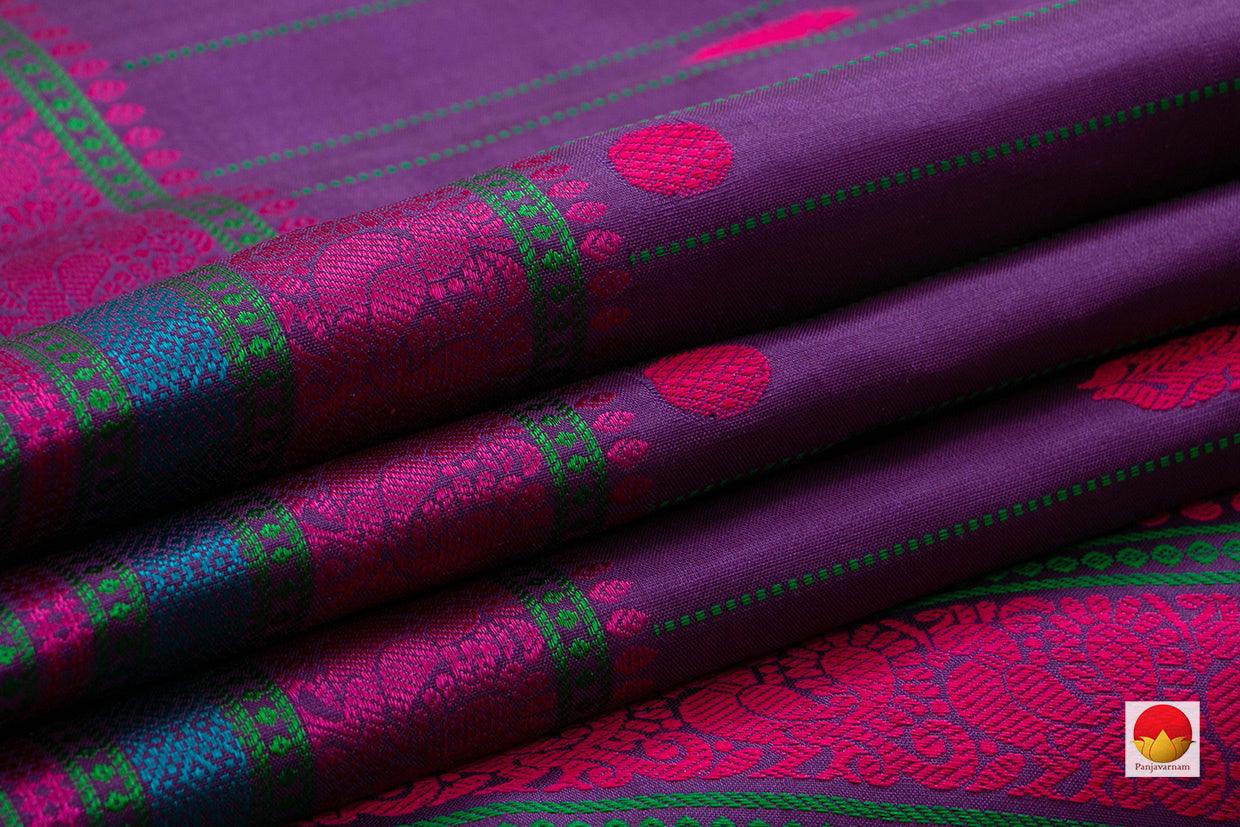 Kanchipuram Silk Saree - Handwoven Pure Silk - No Zari - PV RM NZ 400 - Apparel & Accessories - Panjavarnam