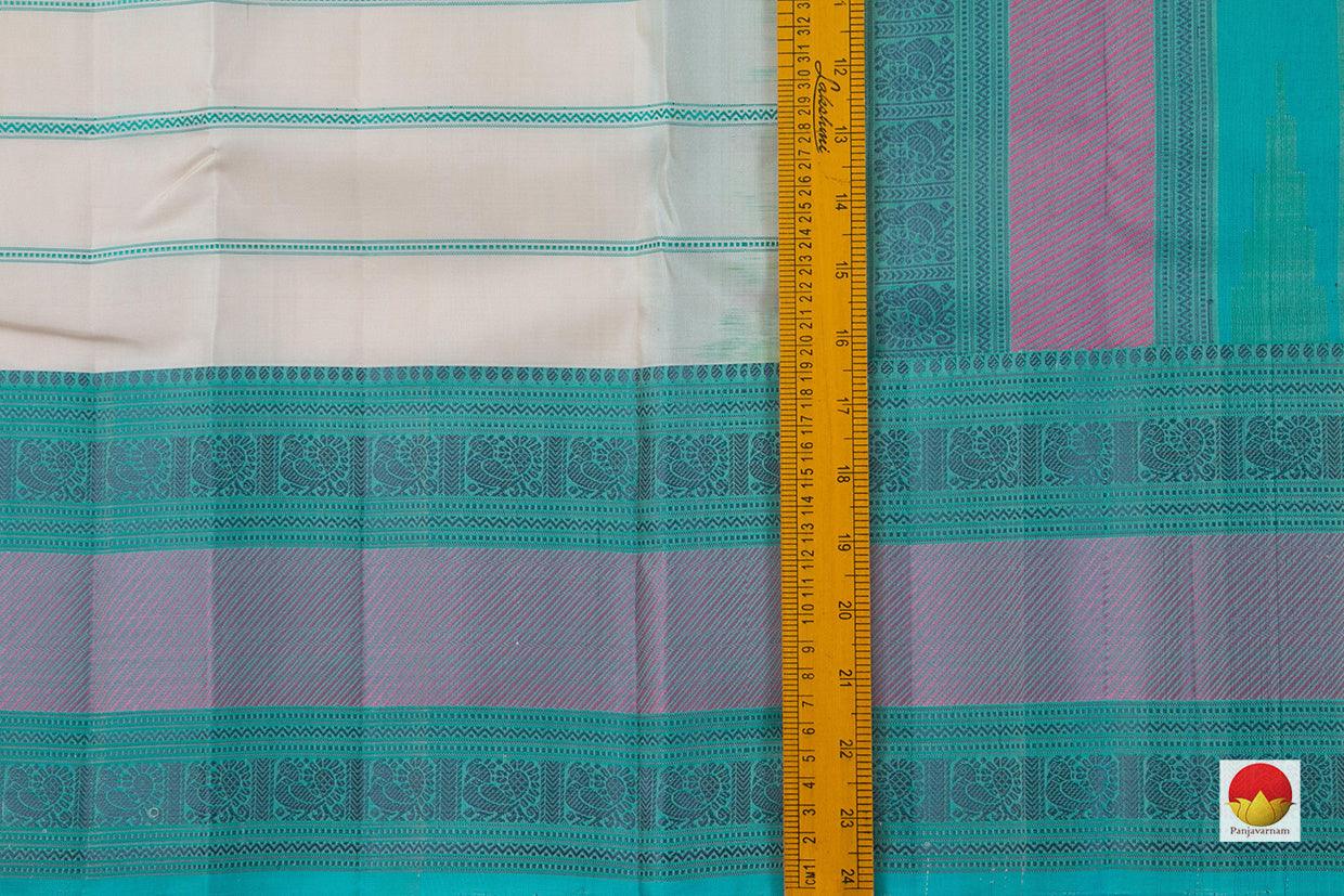 Kanchipuram Silk Saree - Handwoven Pure Silk - No Zari - PV RM NZ 401 - Silk Sari - Panjavarnam