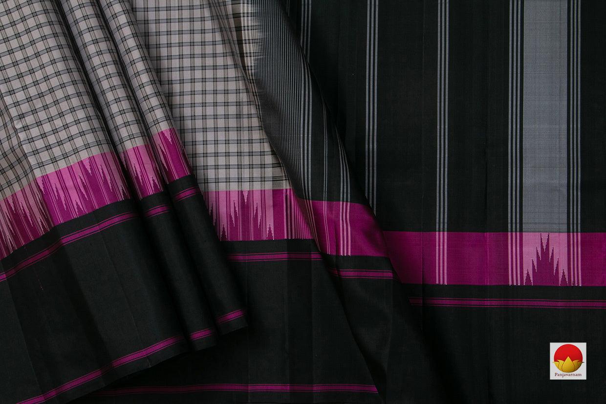 Kanchipuram Silk Saree - Handwoven Pure Silk - No Zari - PV RM NZ 404 - Silk Sari - Panjavarnam
