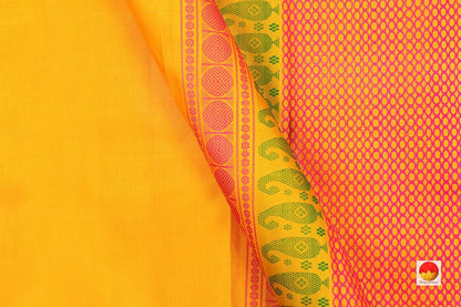 Kanchipuram Silk Saree - Handwoven Pure Silk - No Zari - PV SH NZ 200 - Archives - Silk Sari - Panjavarnam