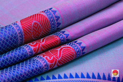 Kanchipuram Silk Saree - Handwoven Pure Silk - No Zari - PV SH NZ 301 - Silk Sari - Panjavarnam