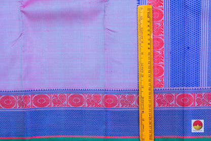 Kanchipuram Silk Saree - Handwoven Pure Silk - No Zari - PV SH NZ 301 - Silk Sari - Panjavarnam
