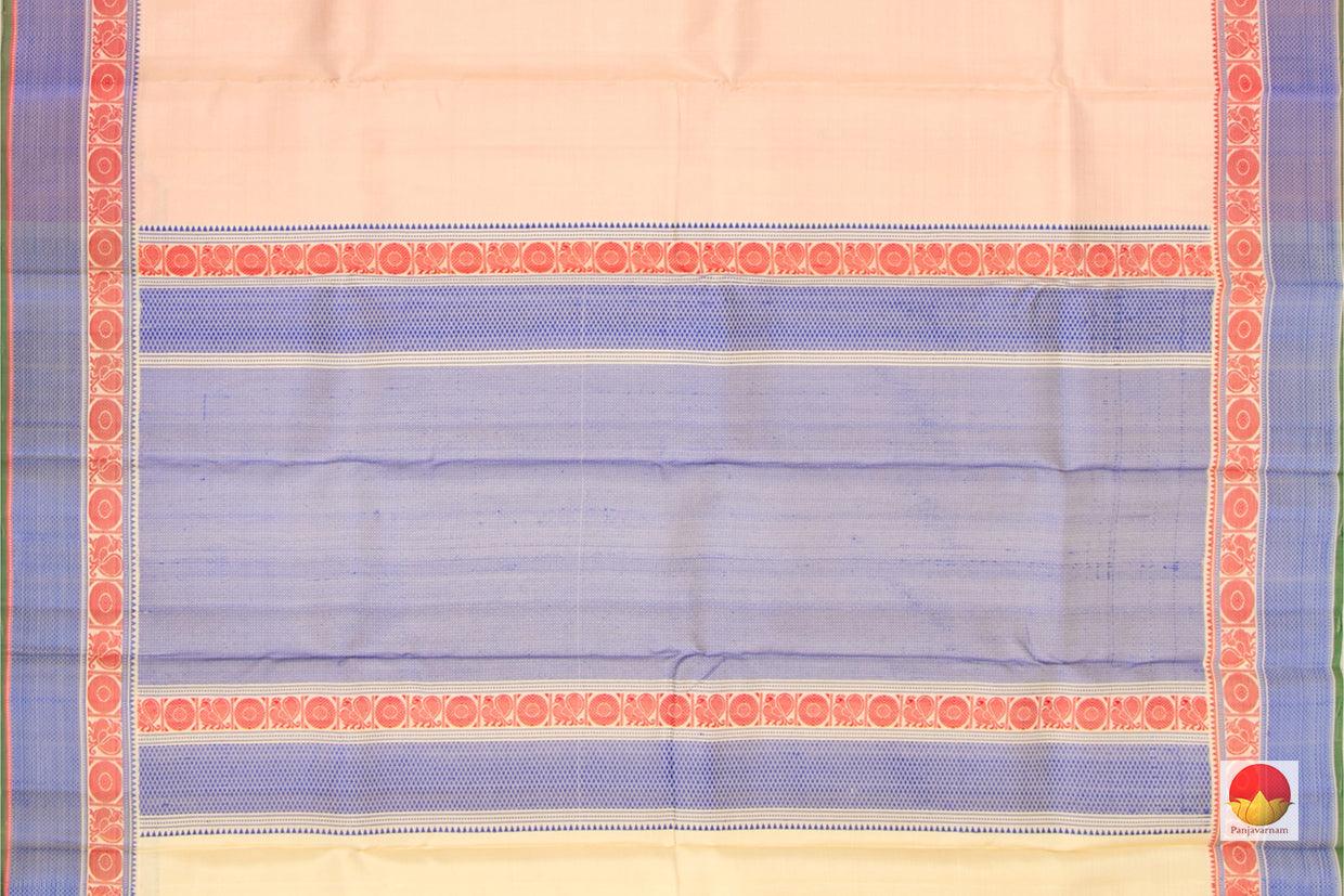 Kanchipuram Silk Saree - Handwoven Pure Silk - No Zari - PV SH NZ 302 - Silk Sari - Panjavarnam