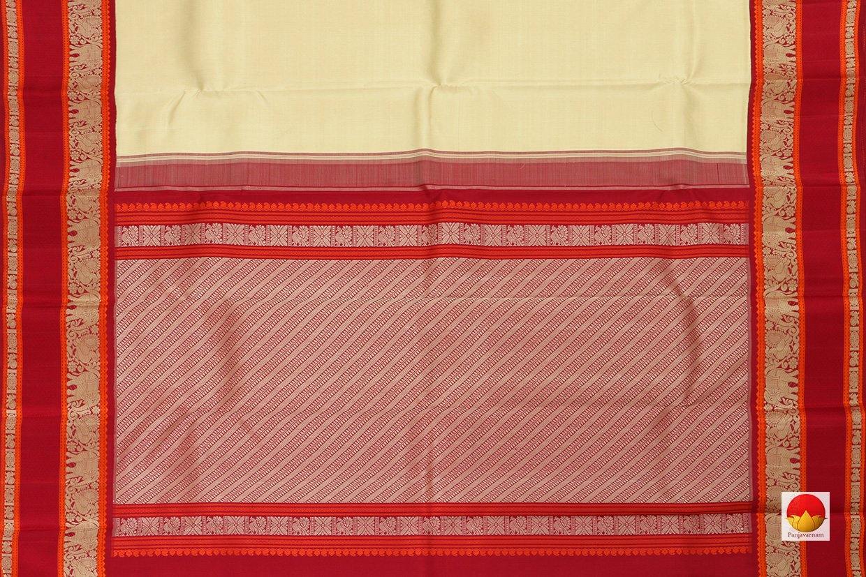 Kanchipuram Silk Saree - Handwoven Pure Silk - No Zari - PV SRI 1313 - Archives - Silk Sari - Panjavarnam