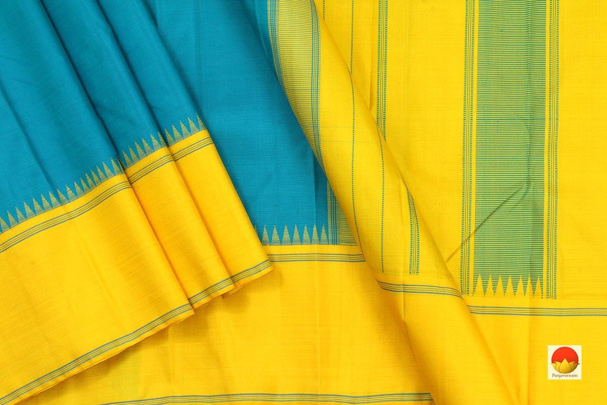 Kanchipuram Silk Saree - Handwoven Pure Silk - No Zari - PV SRI 1756 - Archives - Silk Sari - Panjavarnam