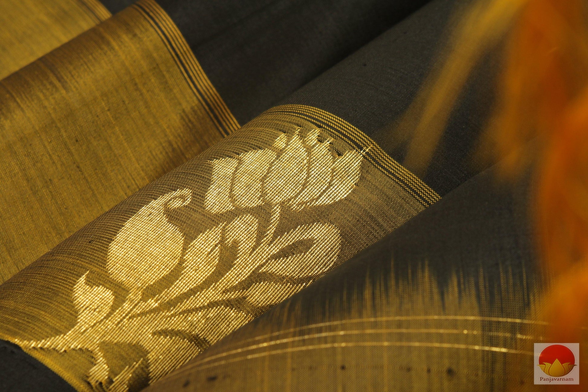 Kanchipuram Silk Saree - Handwoven Pure Silk - No Zari - PVASB 11 Archives - Silk Sari - Panjavarnam