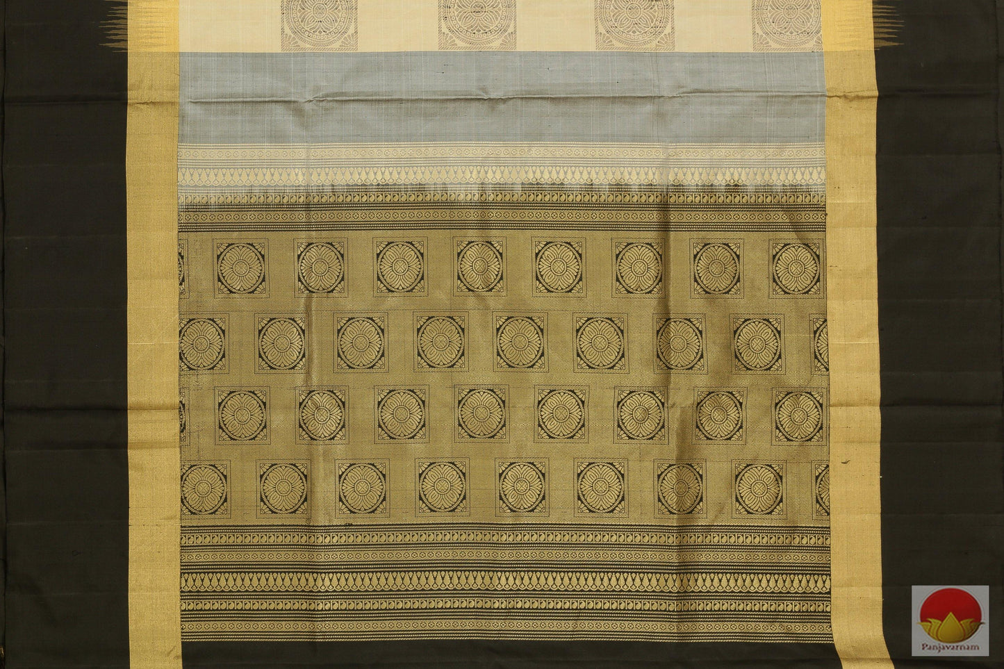 Kanchipuram Silk Saree - Handwoven Pure Silk - No Zari - PVASB 18 Archives - Silk Sari - Panjavarnam