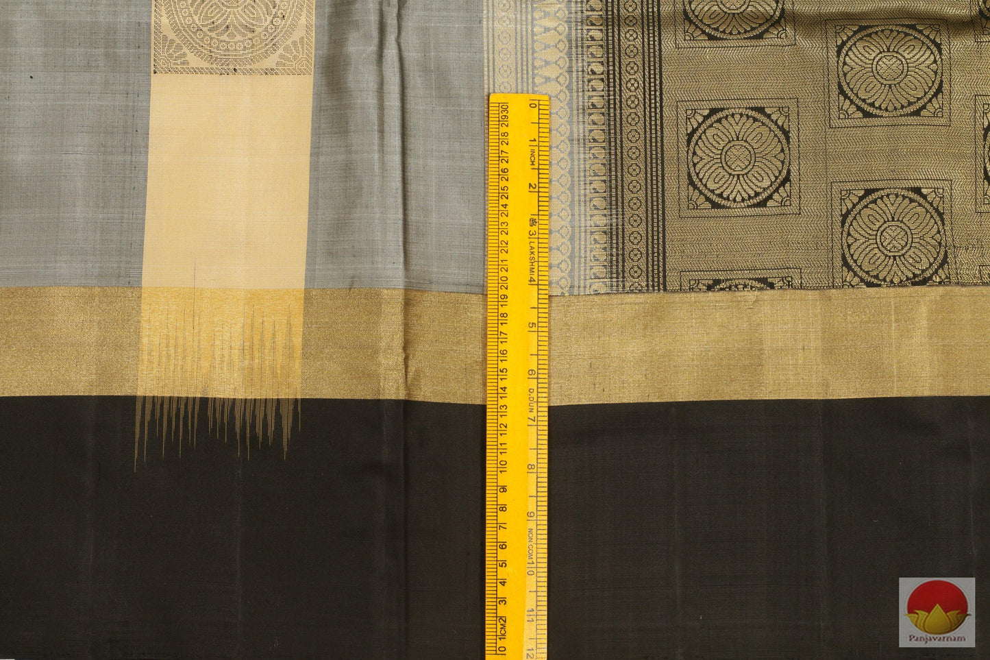 Kanchipuram Silk Saree - Handwoven Pure Silk - No Zari - PVASB 18 Archives - Silk Sari - Panjavarnam