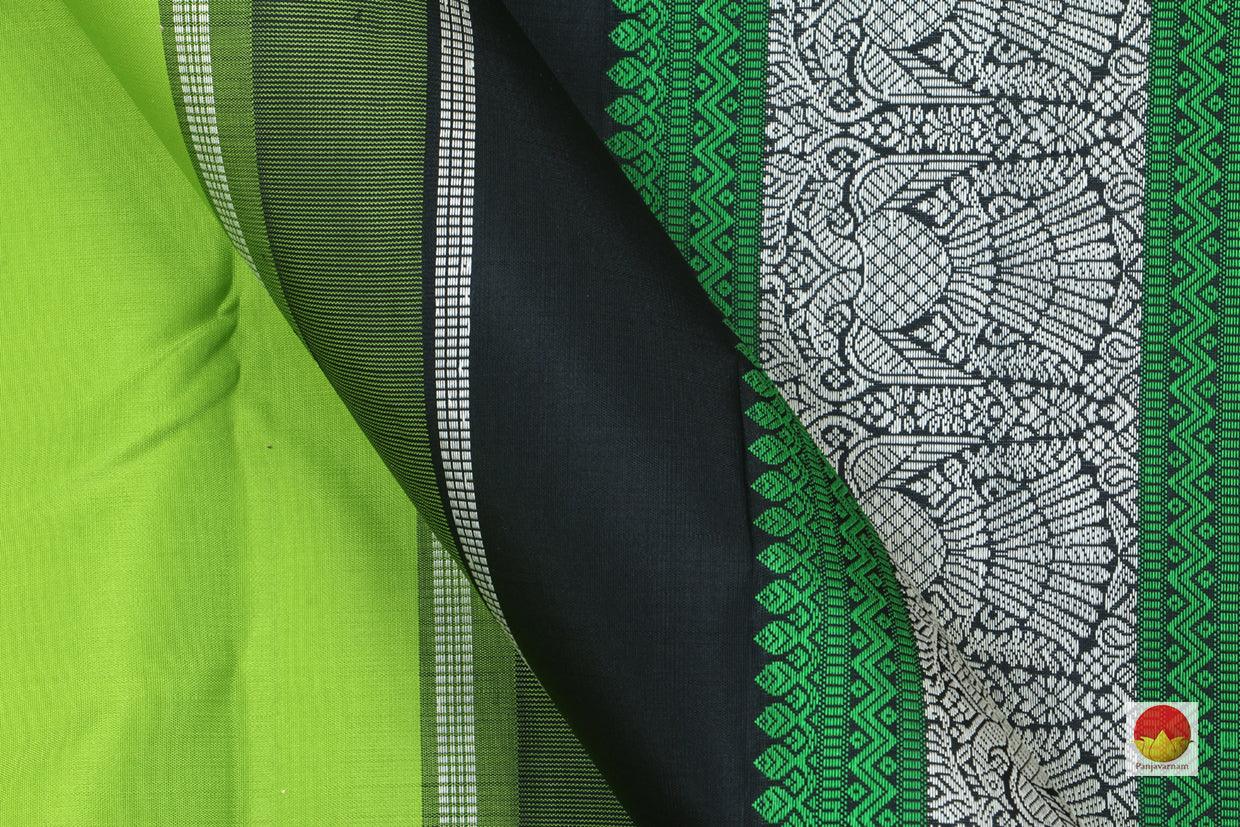 Kanchipuram Silk Saree - Handwoven Pure Silk - No Zari - Silk Thread Work - PV NZ J 10181 - Silk Sari - Panjavarnam