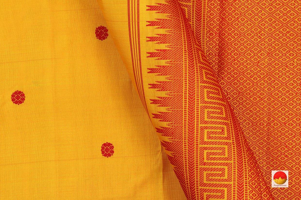 Kanchipuram Silk Saree - Handwoven Pure Silk - No Zari - Silk Thread Work - PV SRI 1767 - Archives - Silk Sari - Panjavarnam