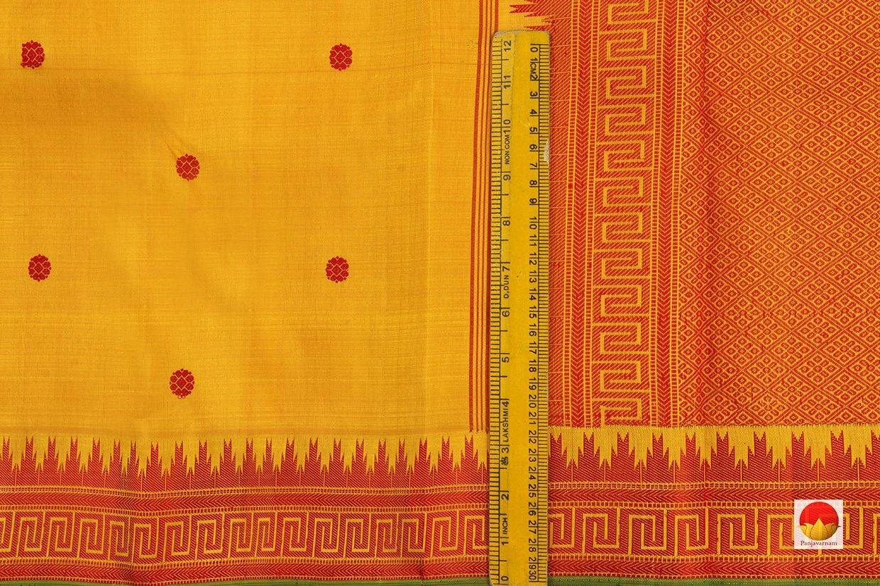 Kanchipuram Silk Saree - Handwoven Pure Silk - No Zari - Silk Thread Work - PV SRI 1767 - Archives - Silk Sari - Panjavarnam