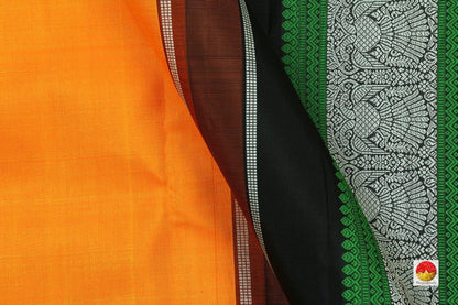 Kanchipuram Silk Saree - Handwoven Pure Silk - No Zari - Silk Thread Work - PV SRI 1776 - Silk Sari - Panjavarnam