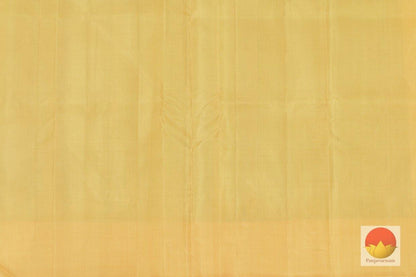 Kanchipuram Silk Saree - Handwoven Pure Silk - No Zari - Temple Korvai Border - PV SH NZ 181 - Archives - Silk Sari - Panjavarnam
