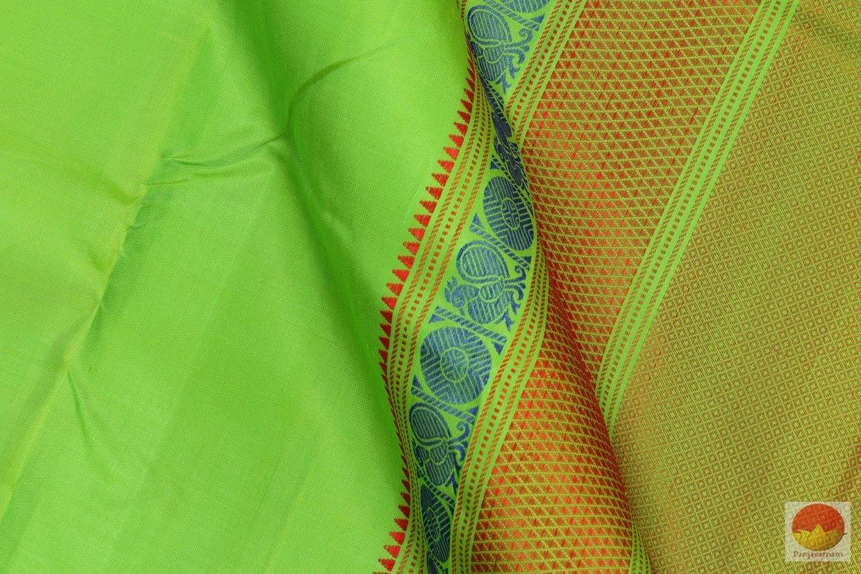 Kanchipuram Silk Saree - Handwoven Pure Silk - Non Zari - PV G 4201 Archives - Silk Sari - Panjavarnam