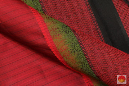 Kanchipuram Silk Saree - Handwoven Pure Silk - Non Zari - Silk Thread Work - PV NZ 467202 Archives - Silk Sari - Panjavarnam