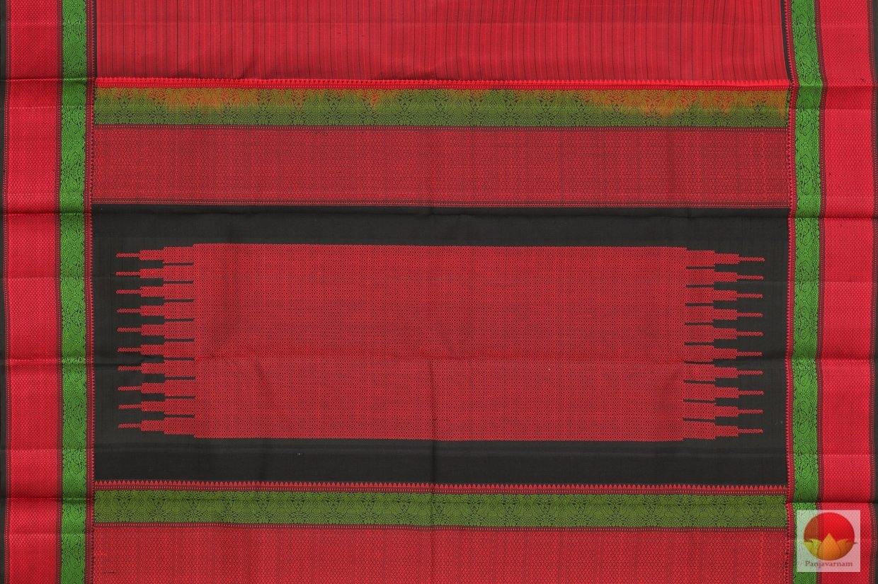 Kanchipuram Silk Saree - Handwoven Pure Silk - Non Zari - Silk Thread Work - PV NZ 467202 Archives - Silk Sari - Panjavarnam