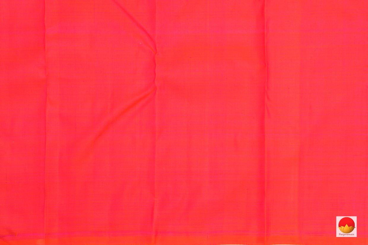 Kanchipuram Silk Saree - Handwoven Pure Silk - Pure Zari - Blue & Peach - PV SRI 1513 - Silk Sari - Panjavarnam
