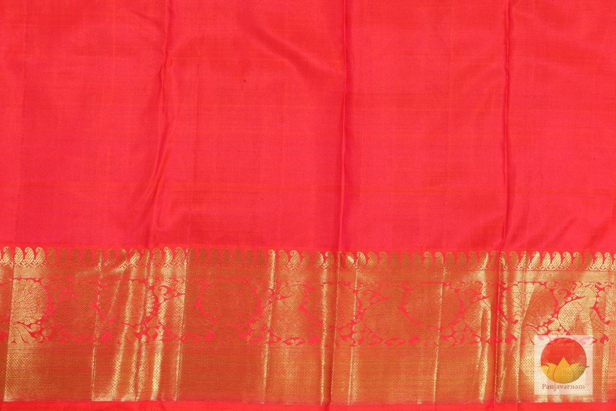 Kanchipuram Silk Saree - Handwoven Pure Silk - Pure Zari - Blue & Red - PV G 1798 - Archives - Silk Sari - Panjavarnam