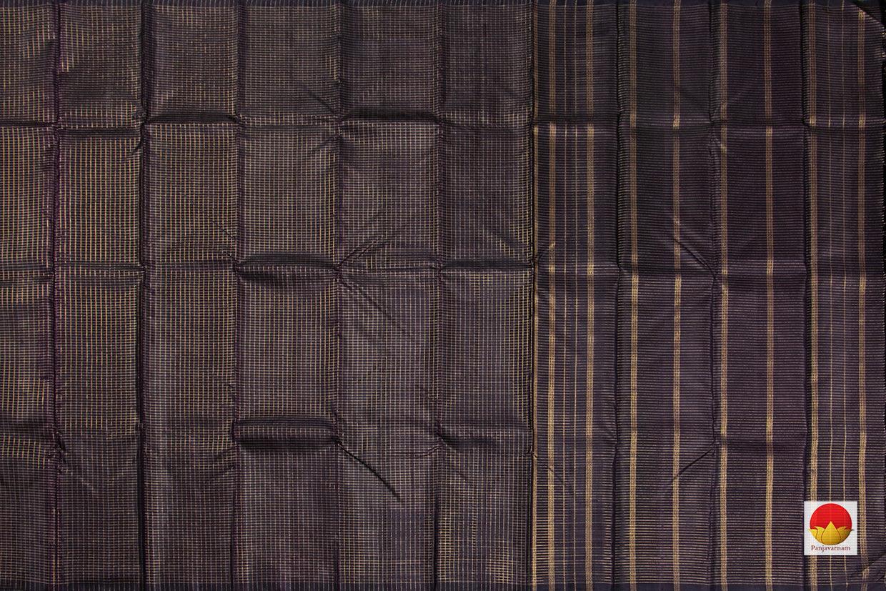 Kanchipuram Silk Saree - Handwoven Pure Silk - Pure Zari - Borderless - PV NYC 337 - Silk Sari - Panjavarnam