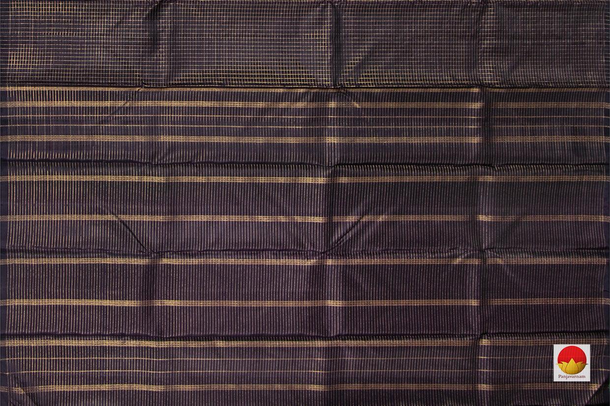 Kanchipuram Silk Saree - Handwoven Pure Silk - Pure Zari - Borderless - PV NYC 337 - Silk Sari - Panjavarnam