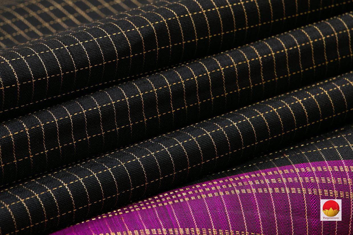 Kanchipuram Silk Saree - Handwoven Pure Silk - Pure Zari - Borderless - PV SRI 4459 - Silk Sari - Panjavarnam